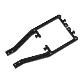 Team Associated SR10M Side Braces, carbon fiber / AE71039