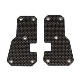 Team Associated SR7 FT Arm Inserts, carbon fiber / AE26070