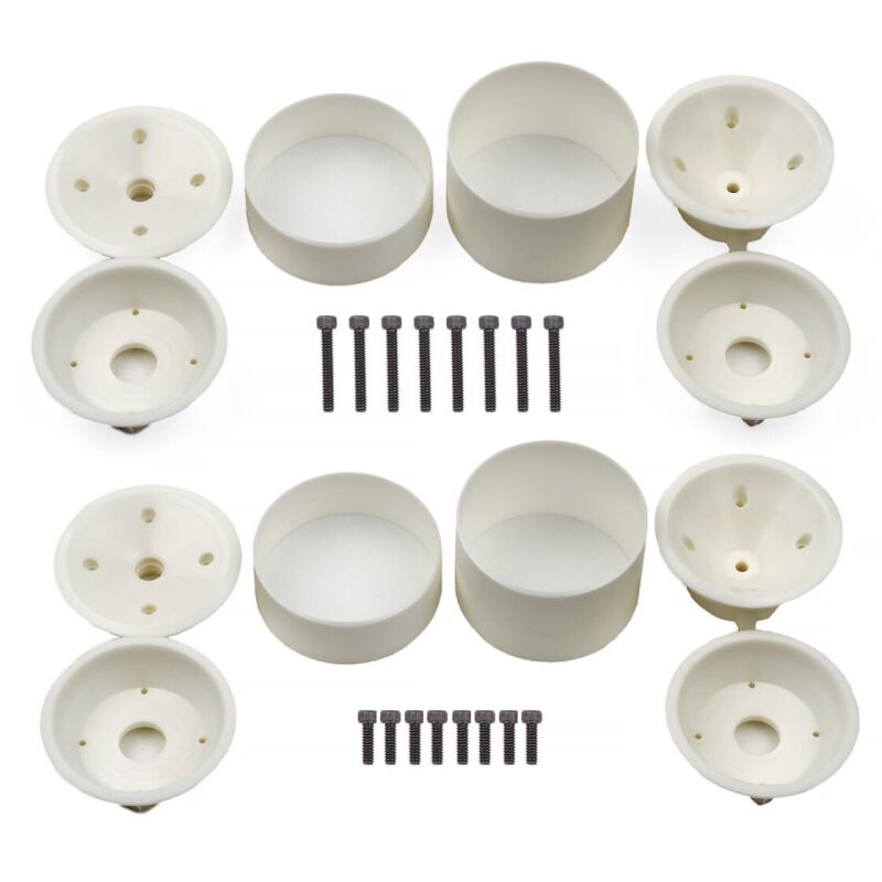 Team Associated RC10T Wide Rear and Narrow Front Wheels, (3-piece) white / AE7807