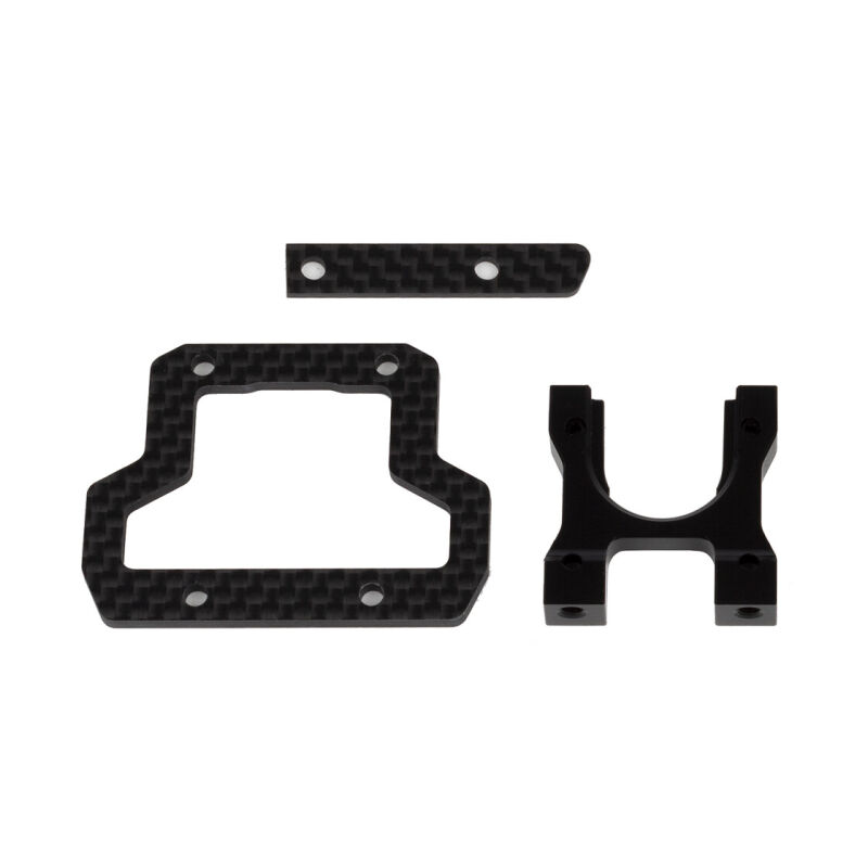 Team Associated RC10B74.2 Center Bulkhead and Brace Set, Decoupled Slipper / AE92378