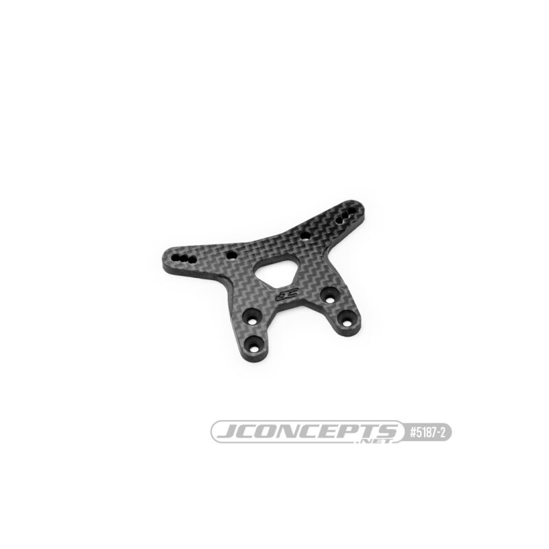 JConcepts RC10B7 carbon fiber front shock tower - black / JCO5187-2