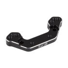 Team Associated RC10B7 FT Ballstud Mount, +2mm, black aluminum / AE92478