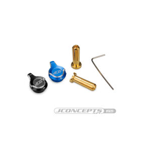 JConcepts battery plug pull set, w/plugs, blue + and...