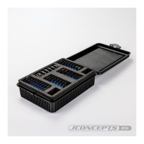 JConcepts 1:8th double decker spring box w/foam inserts - black / JCO5124