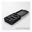 JConcepts 1:8th double decker spring box w/foam inserts - black / JCO5124