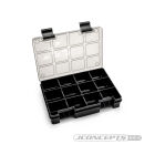 JConcepts JConcepts hardware storage box, black / smoke gray (~8" x 5.50" x 1.5") / JCO5151-28