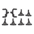 Team Associated RC10B7 FT Caster and Steering Blocks, carbon / AE92415