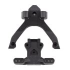 Team Associated RC10B7 FT Top Plate and Ballstud Mount, carbon / AE92404