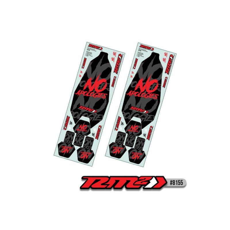 JConcepts RM2, No Apologies RC10B7 | RC10B7D precut chassis protective sheet, 2pc. / JCO8155