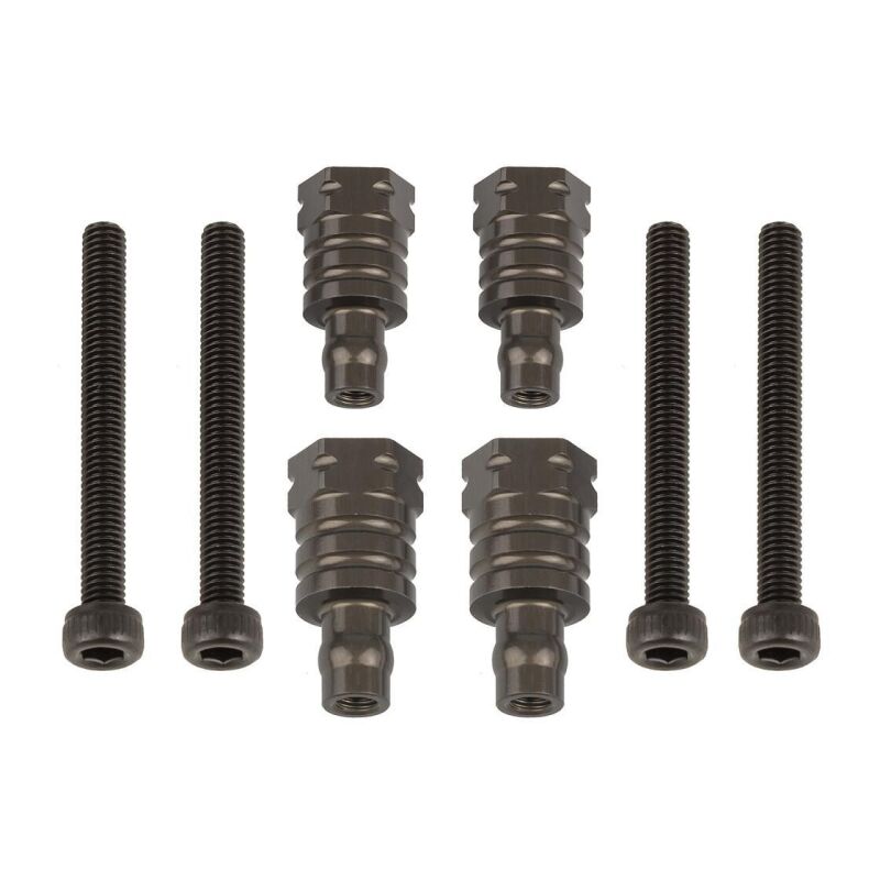 Team Associated RC8B4 FT Shock Bushings, 14mm & 17mm, aluminum / AE81591