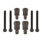 Team Associated RC8B4 FT Shock Bushings, 12.5mm & 16mm, aluminum / AE81657