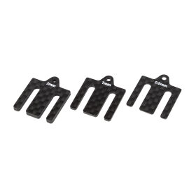 Team Associated RC10B7 FT Front Bulkhead Shims, carbon...