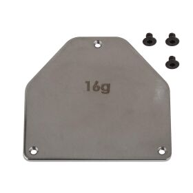 Team Associated RC10B7 FT Steel Servo Weight Plate, 16g /...