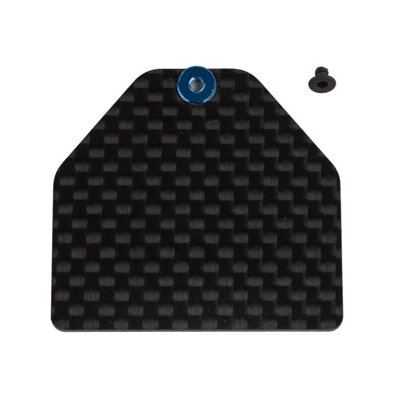 Team Associated RC10B7 FT Carbon Fiber Servo Weight Plate, 4g / AE92446