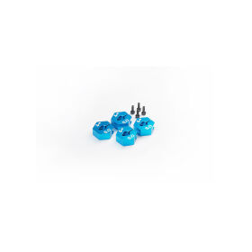 Koswork Tamiya 5mm Aluminum Clamping Wheel Hex (4) Blue / KOS04407