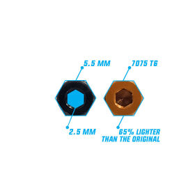 RC-Project Shock Pins in Ergal 7075-T6 for Sworkz...