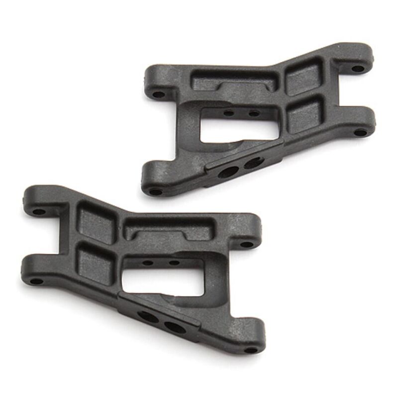 Team Associated RC10WC FRONT WIDE SUSPENSION ARMS, BLACK / AE6206