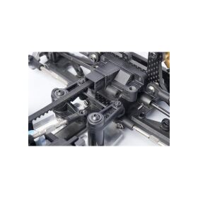 Koswork Kyosho Mid Optima 2022 Carbon Steering Link Plate Set (w/bearings) / KOS04334