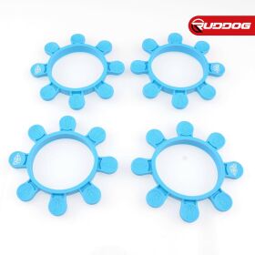 RC-Project Tire Gluing Rubber Bands Cyan (4) / RCPJ-A024-C