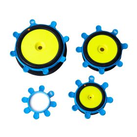 RC-Project Tire Gluing Rubber Bands Cyan (4) / RCPJ-A024-C