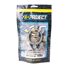 RC-Project Tire Gluing Rubber Bands Gray (4) / RCPJ-A024-GR