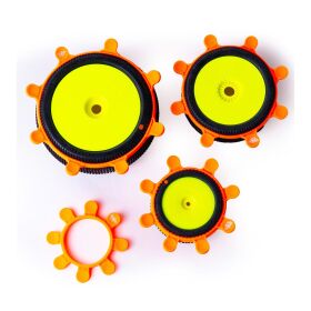 RC-Project Tire Gluing Rubber Bands Orange (4) / RCPJ-A024-O