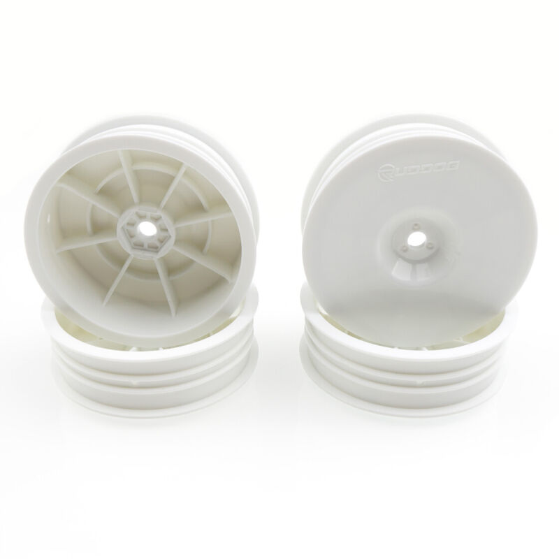 RUDDOG B7 | XB2 | LD3 - 2wd Slim Front Wheels 2.2" (White | 4pcs) / RP-0755