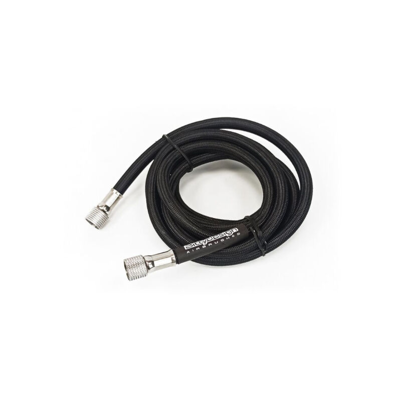 Bittydesign 1.8mt Braided Airbrush Air Hose with Paasche & 1/4" Fitting Ends Regulator Compressor / BDAIR-HSE180