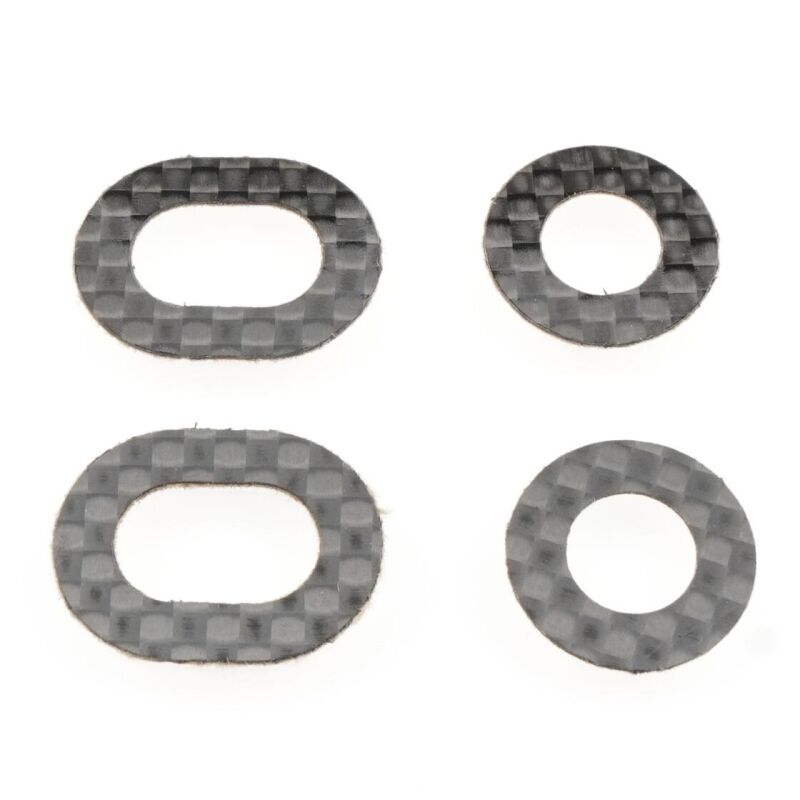 Revolution Design Ultra 1/8 Offroad Carbon Fiber Body Washers (4pcs | for 7-8mm Posts) / RDRP0624