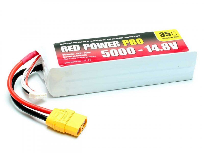 RED POWER LiPo Akku PRO 5000 - 14,8V / 19125