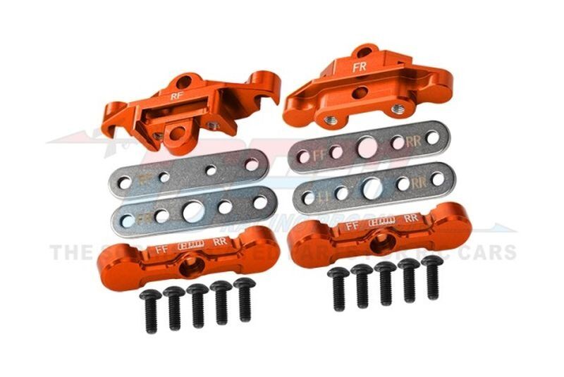 GPM TRX Maxx, Maxx Slash GPM Aluminium Querlenkerbefestigung unten v/h orange / GPMTXMS089FRNOR