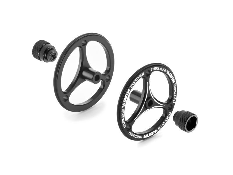 HUDY ALU SET-UP WHEEL FOR 1/12 & 1/10 PAN CAR (2) / HUD109470