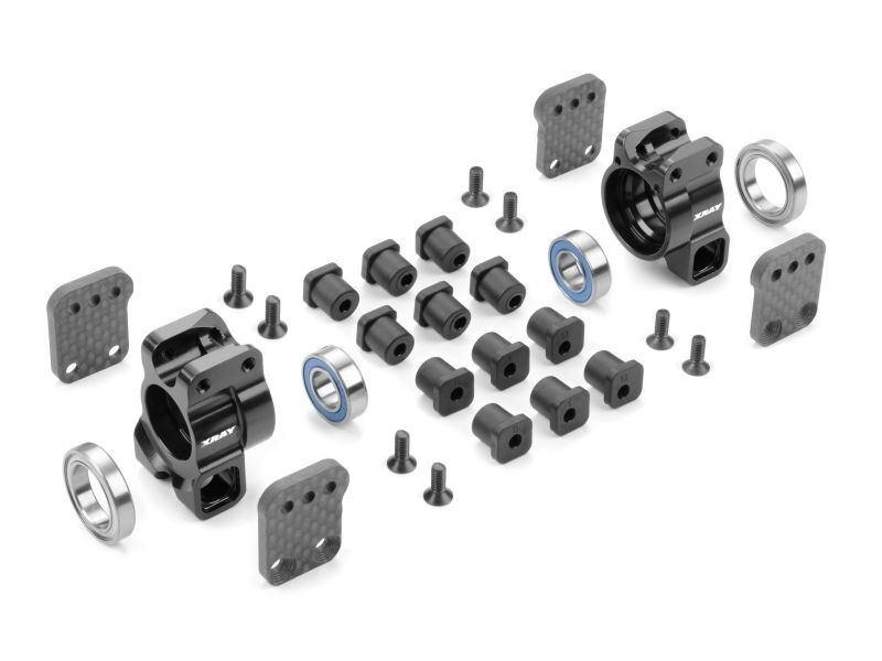 XRAY XB8 ALU REAR UPRIGHTS MULTI-ADJUSTABLE SET / XRA350912