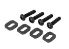 TRAXXAS Stahl-Beilagscheiben Motorhalter (4) / TRX7759-BLK