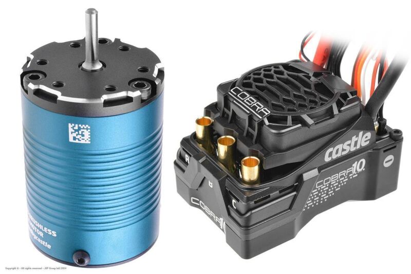Castle Creations Cobra 10 6S Max, 25.2V Max, 8A Peak Bec W/1406-3800KV Sensored Motor / CC-010-0174-08