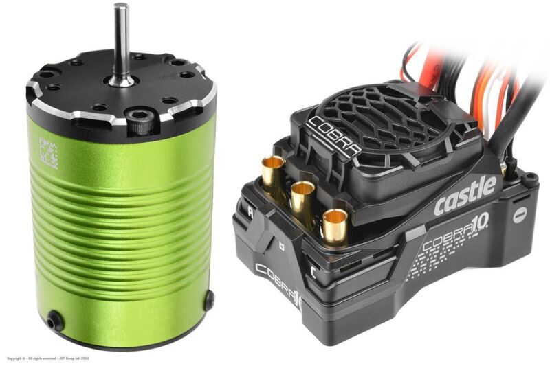 Castle Creations Cobra 10 6S Max, 25.2V Max 8A Peak Bec W/1406-6900KV Sensored Motor / CC-010-0174-03