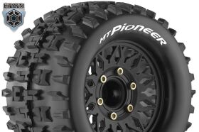 Louise RC MT-PIONEER 1-10 Monster Truck Tire Set Mounted...