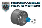 Louise RC MT-Cyclone 1:8 Monster Truck Reifen Set verklebt Sport Schwarz Felgen Removable 0" & 1/2" Offset Hex 17 mm L-T3220X / LR-T3220X
