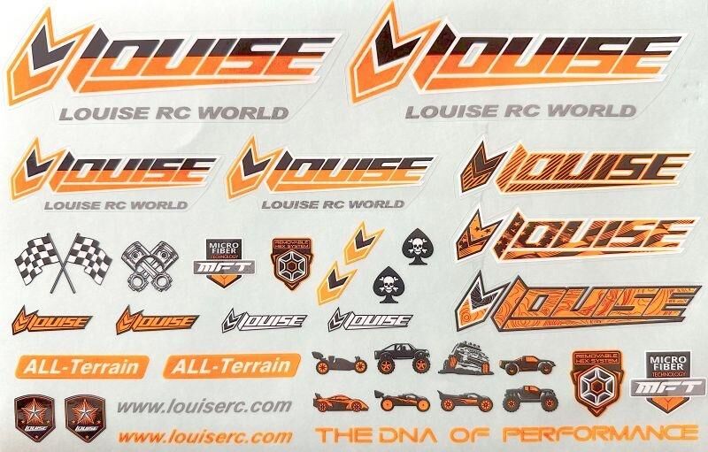 LOUISE RC Sticker Sheet (Aufkleber) orange / LOUT3373O
