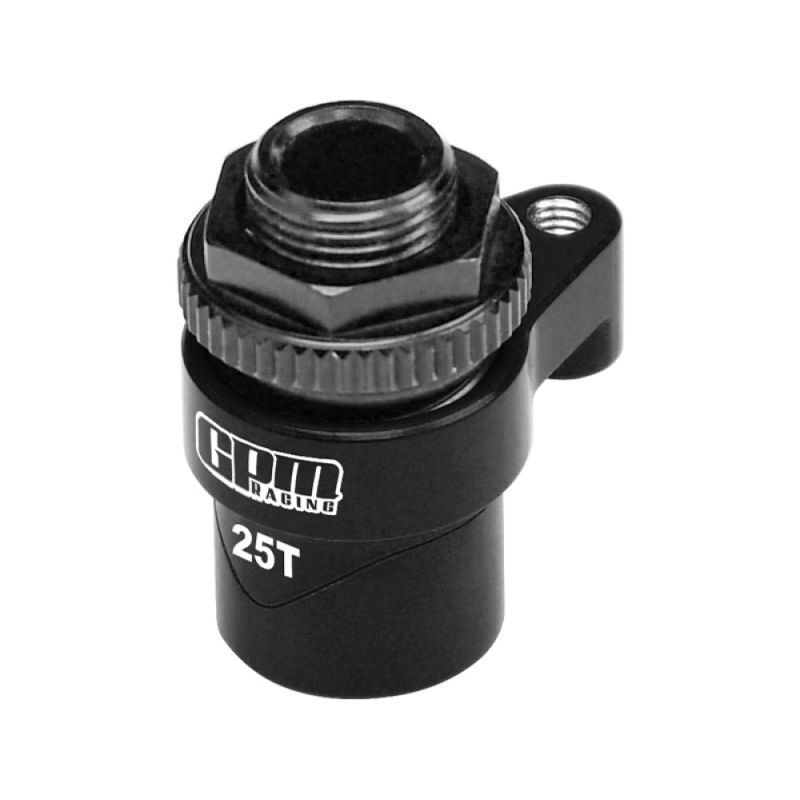 GPM TRX MiniMaxx Alu-Servosaver-Set schwarz mit 25T Servohebel / GPMTXMM025TSHBK