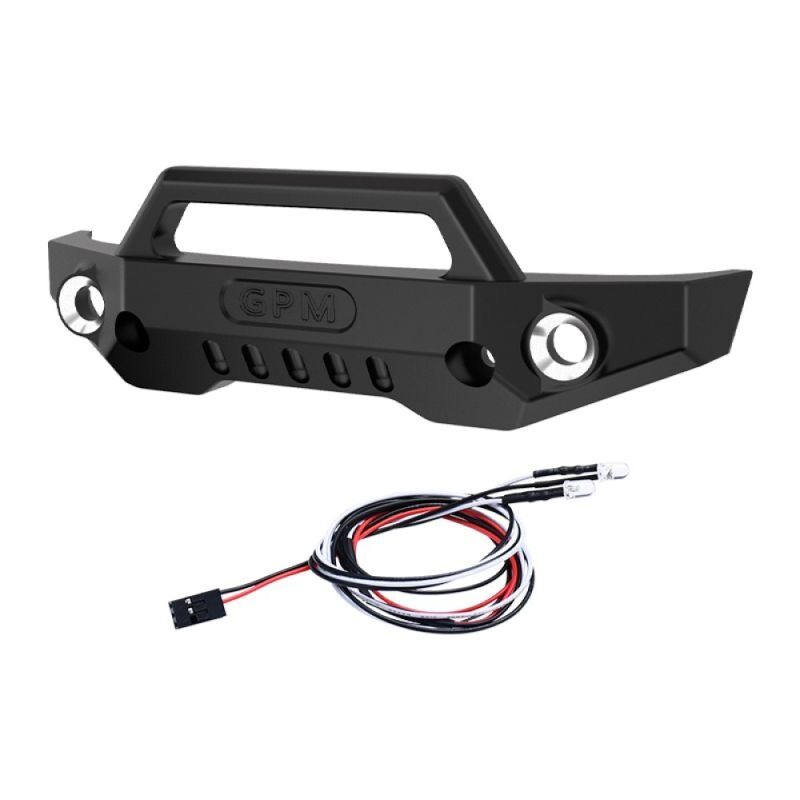 GPM TRX MiniMaxx Alu-Bumper vo schwarz mit LED / GPMTXMM330FBK