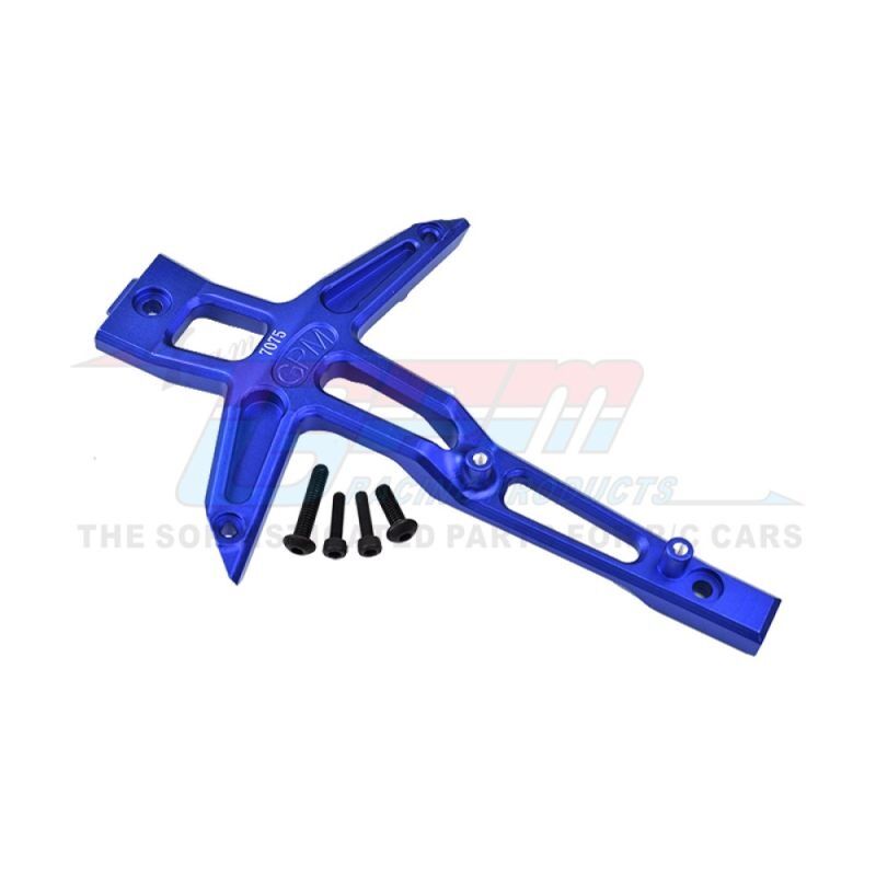 GPM TRX Maxx, Maxx Slash Aluminium Chassis Oberdeck vorn blau / GPMTXMS048CNB