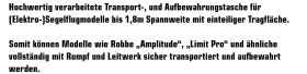 Robbe Modellsport Modelltasche "Hotliner" bis ca.1,8 m universal, Tragetasche, Schutztasche, Transporttasche / 57239003
