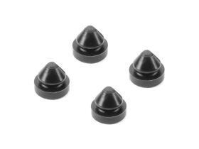 HUDY BLACK RUBBER FEET 8MM (4) / HUD203112