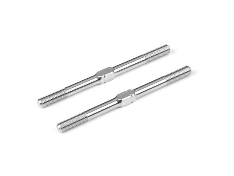 HUDY TITANIUM ADJUSTABLE TURNBUCKLE 50MM M3.5 L/R (2) / HUD992380