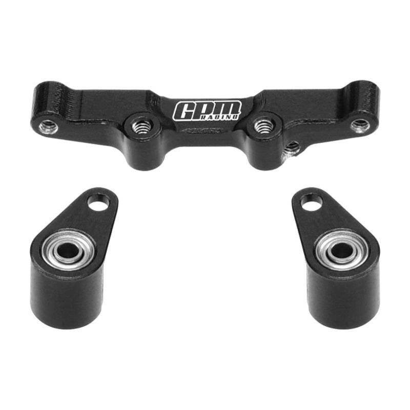 GPM LOSI 1/24 Micro-B Alu Lenkungs-Rack schwarz / GPMLMB048BK