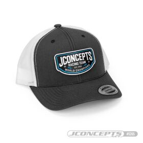 JConcepts 2025 Cap Round Bill mit Mesh weiß/grau /...