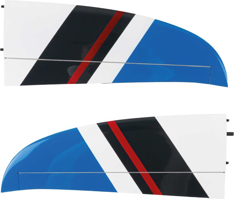 Robbe Modellsport V-Leitwerk Avalanche ARF Voll-CFK Elekrik Version, weiss/blau, Paar / 270805