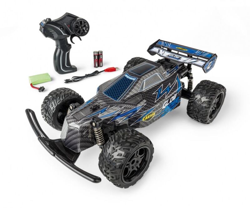 CARSON 1:12 Glow Rider 2.4GHz 100% RTR blau / 500404299