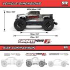 ARRMA 1/10 GRANITE 223S DSC 4X4 RTR Brushless Monster Truck rot / ARA4302V4T2